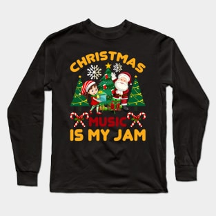 Christmas Music Funny Ugly Xmas Ugly Christmas Long Sleeve T-Shirt